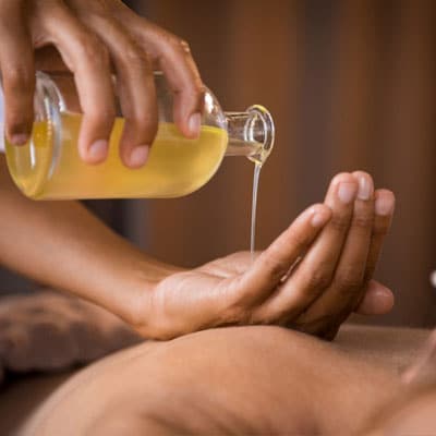 aroma oil body massage spa